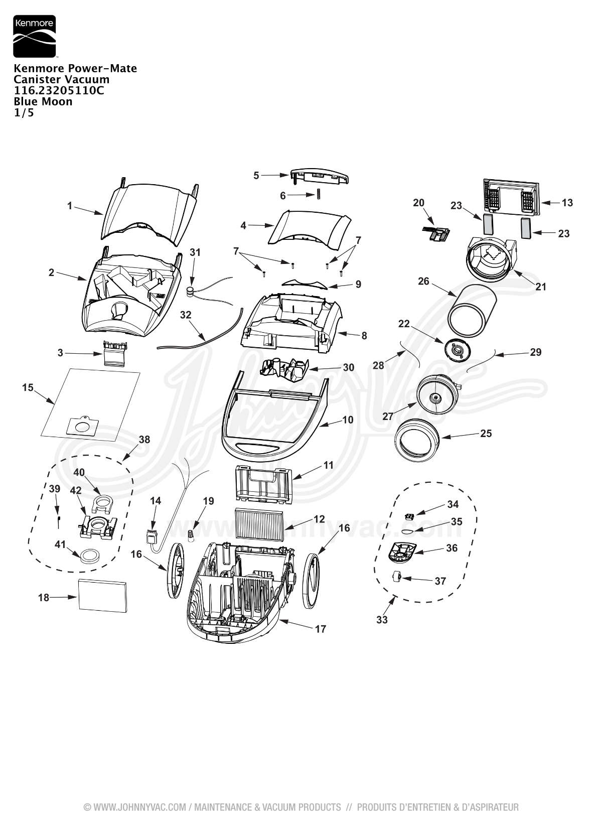 32 Kenmore Vacuum Model 116 Parts Diagram - Wiring Diagram Niche