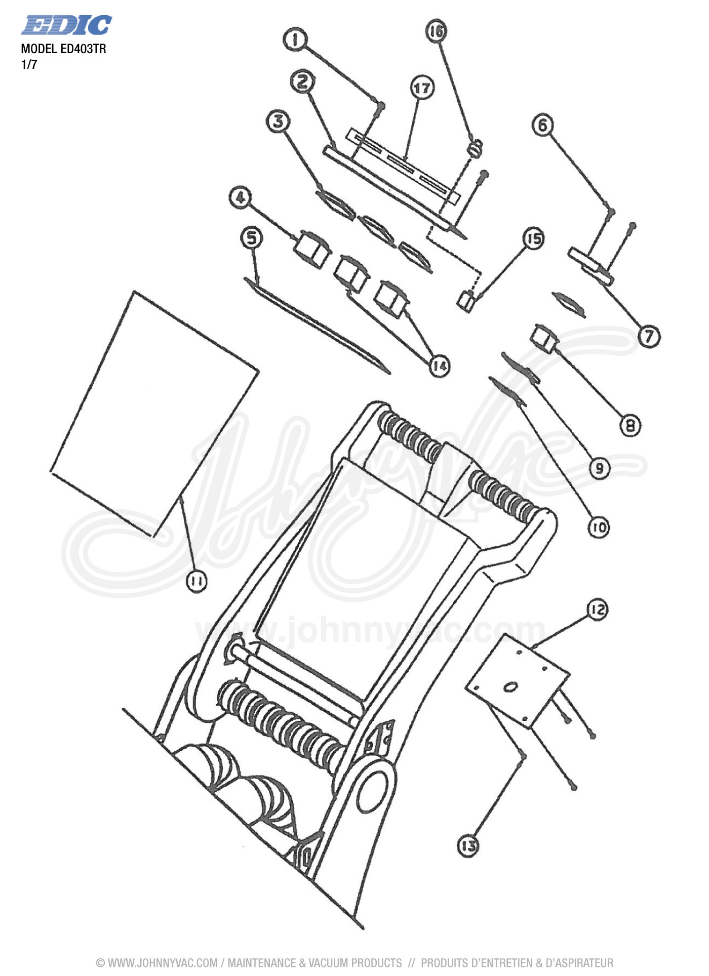 Nettoyeur et Extracteur à Tapis Edic ED403TR Fivestar