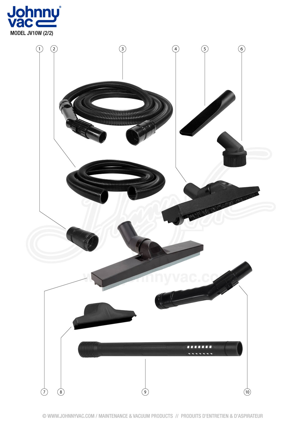1000W Utility Vacuum Johnny Vac JV10W Commercial Wet/Dry Vacuum - 4 ...
