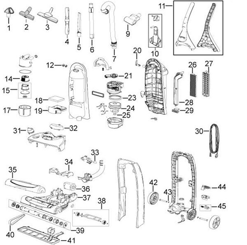Shark vacuum parts diagram