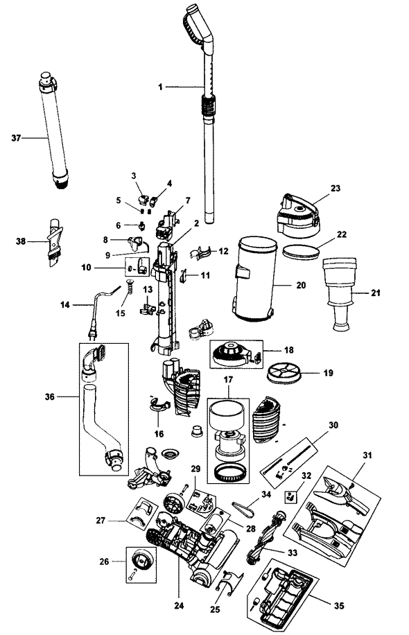 Hoover Vacuum Wiring Diagram